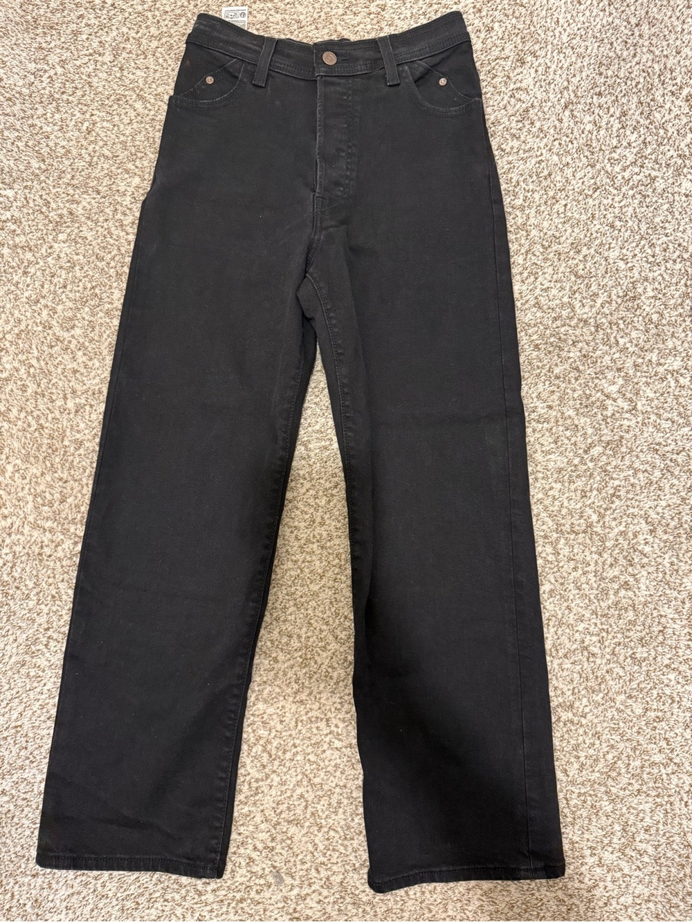 Levis ribcage straight ankle sz 26 black